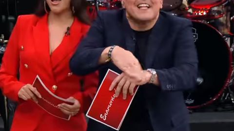 Raúl González con Ana Patricia Gámez en 'Enamorándonos USA'