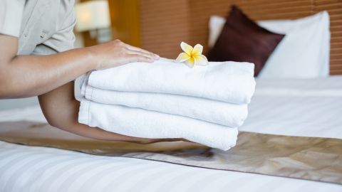 Limpieza cuarto de hotel