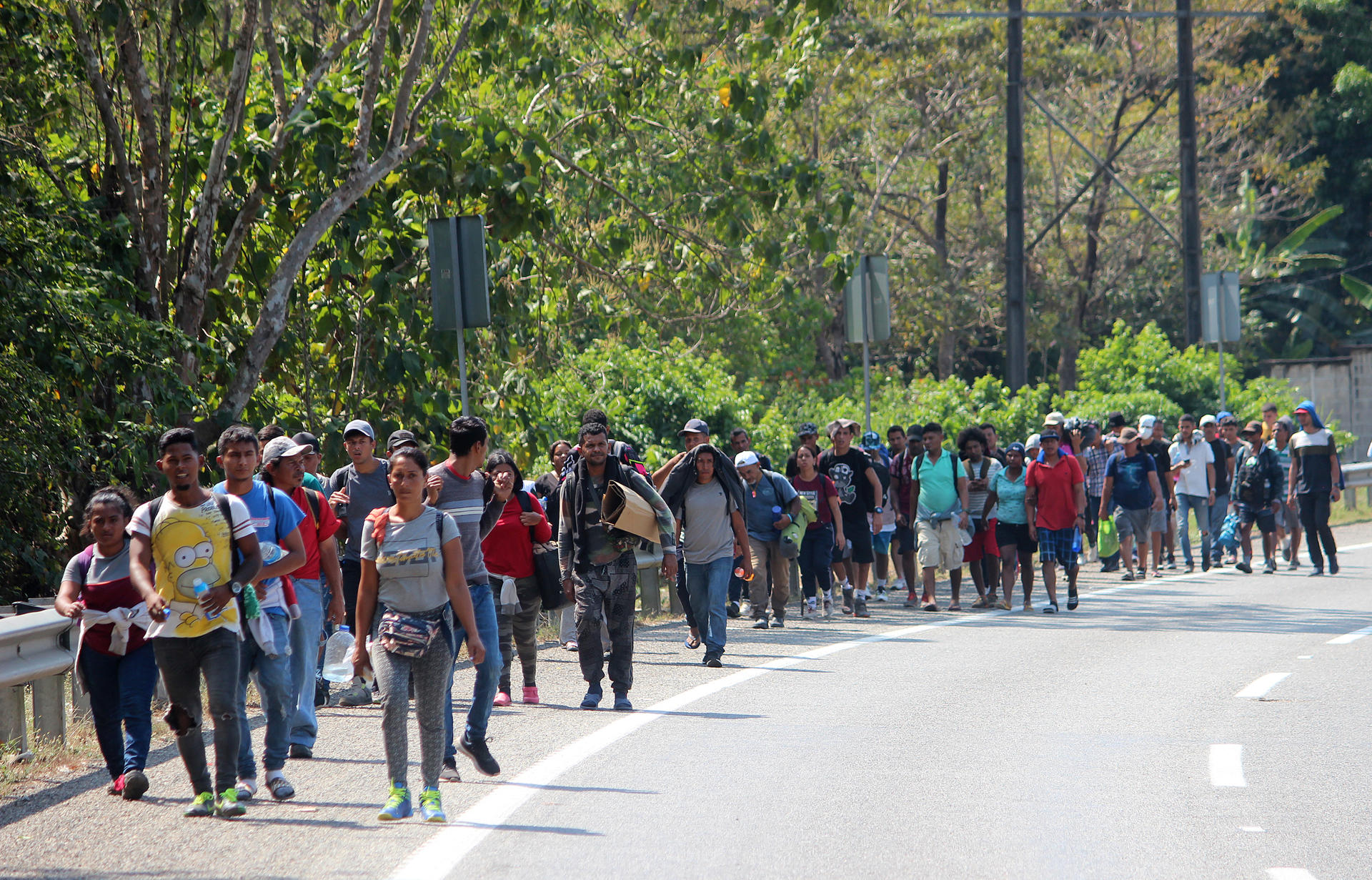 Salió Desde El Sur De México La Primera De Inmigrantes Con Rumbo A ...