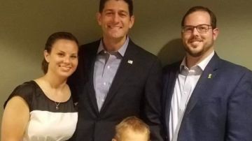 Paul Ryan con la familia Poulos