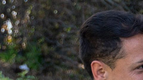 Chicharito Hernández con Iker Casillas en las instalaciones del LA Galaxy.