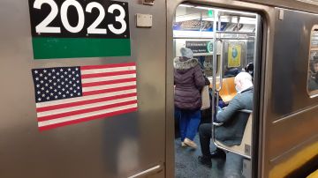 Pasajeros en el Metro de NYC.