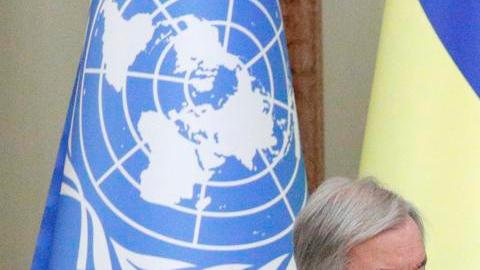 El secretario General de la ONU, Antonio Guterres, visitó Ucrania y sostuvo un encuentro con Zelenski.