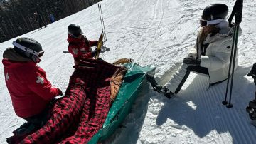 Chiquibaby sufre accidente esquiando. Foto: Stephanie Himonidis