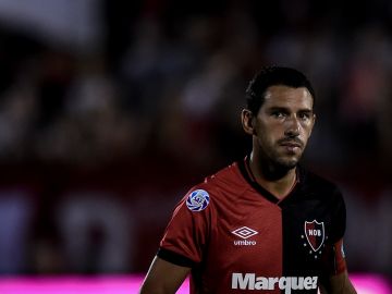Maxi Rodríguez en su etapa en Newells.