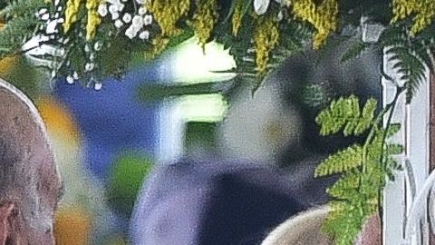 Familiares de Pelé en su funeral