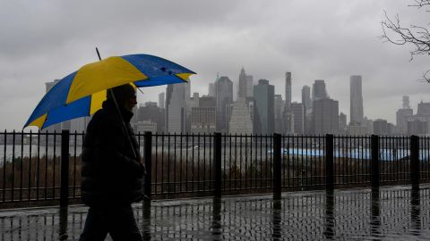 Lluvia en Nueva York y Nueva Jersey.