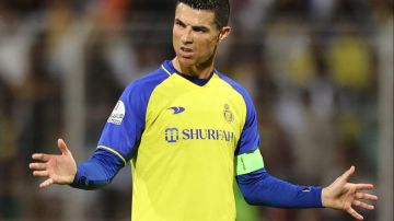 Cristiano Ronaldo durante un partido ante Al-Wehda.
