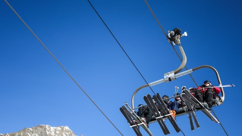 Accidente de esquí en Montana.