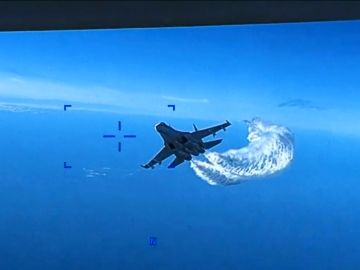 EE.UU. derriba dron ante cercanía de avión de combate ruso
