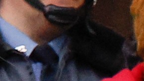 Lady Gaga caracterizada en su papel de Harley Quinn