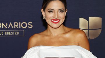 Pamela Silva conductora de Primer Impacto, programa de TelevisaUnivision.