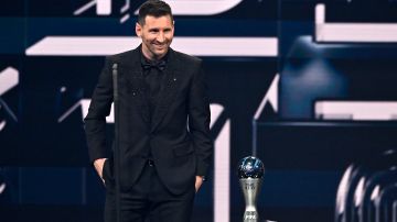 Lionel Messi durante la gala de los premios The Best.