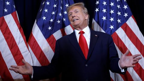 Trump no logró llenar el auditorio de la CPAC, que este año ha estado bastante deslucida.