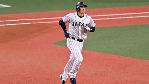 El pelotero de los Angelinos ya sacó su primer jonrón previo al Clásico Mundial de Béisbol.