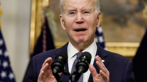 El presidente Joe Biden ofreció un mensaje este lunes tras la quiebra de dos bancos.