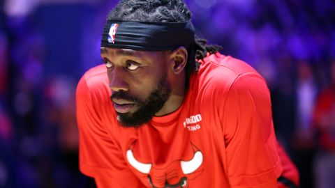 Patrick Beverley antes de un encuentro frente a Philadelphia 76ers.