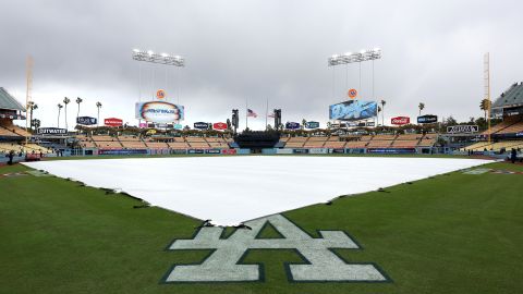 Dodgers Stadium en el Día Inaugural de la temporada.