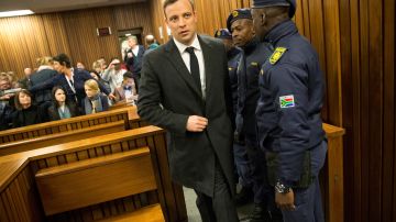 Oscar Pistorius durante uno de los juicios de su condena en 2016.
