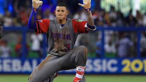 Manny Machado en el Clásico Mundial de Béisbol de 2017.