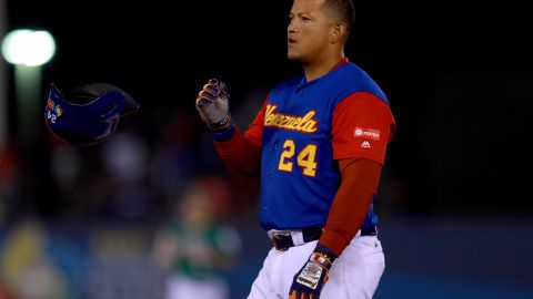 Miguel Cabrera en el Clásico Mundial de 2017.