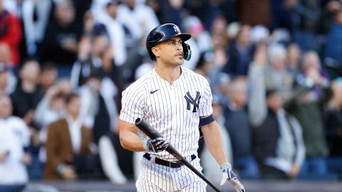 Giancarlo Stanton, jugador de los New York Yankees.