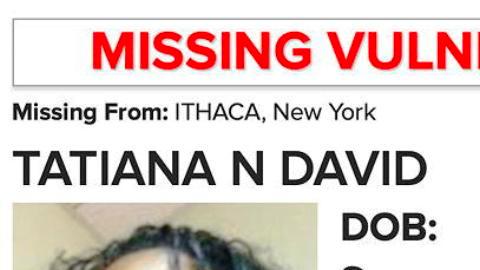 Alerta tras la desaparición de Tatiana David.