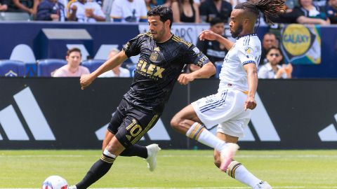 Carlos Vela en el partido contra el LA Galaxy.