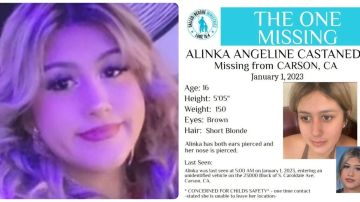 Alinka Castañeda, desaparecida en California