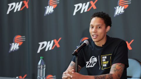 Brittney Griner, jugadora de las Phoenix Mercury de la WNBA.