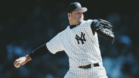 Roger Clemens durante un encuentro ante Detroit Tigers en 1999.