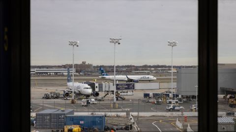 Aviones de JetBlue en el JFK