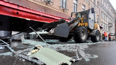 Imagen de la cafetería Street Bar, donde murió Vladlen Tatarsky.