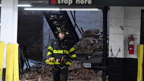 Colapso estacionamiento en Manhattan