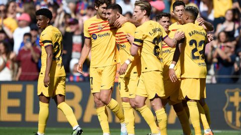 FC Barcelona en la victoria ante el Atlético de Madrid.