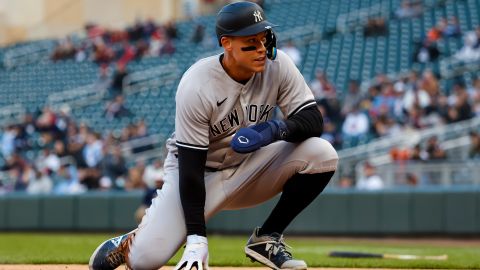 Aaron Judge durante un encuentro ante Minnesota Twins.