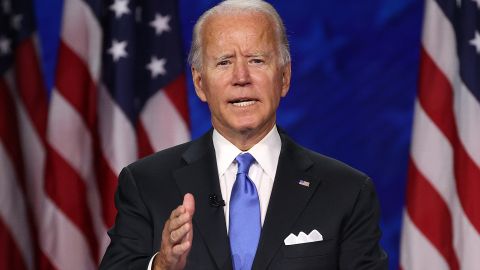 Joe Biden Accepts Party's Nomination For President In Delaware During Virtual DNC