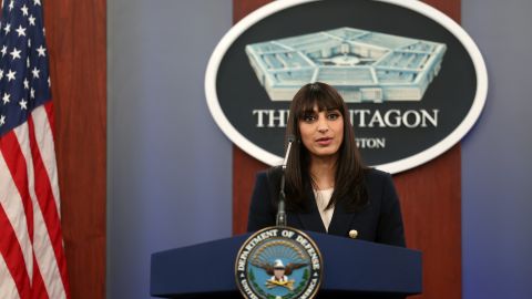 Defense Department Deputy Spokesperson Sabrina Singh Holds Briefing At The Pentagon