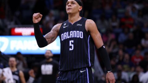 Paolo Banchero durante un encuentro ante New Orleans Pelicans.