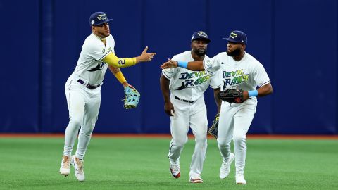 Jugadores de los Tampa Bay Rays.