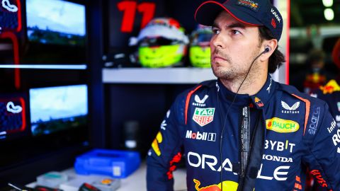 Checo Pérez durante la clasificación al Gran Premio de Australia.