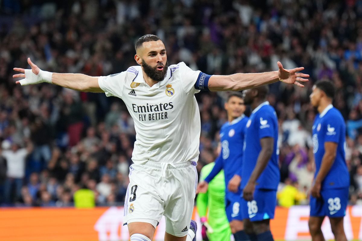 Karim Benzema anotó el primer gol del encuentro.