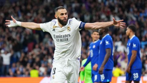 Karim Benzema anotó el primer gol del encuentro.
