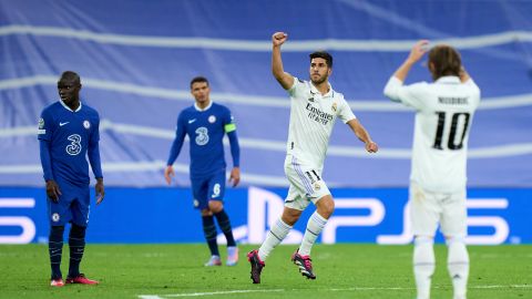 Marco Asensio y Karim Benzema dieron la victoria al Madrid en la ida.