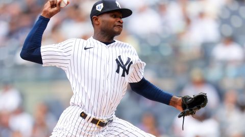 Domingo Germán durante el encuentro ante Minnesota Twins.