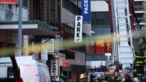 Colapso estacionamiento en Manhattan