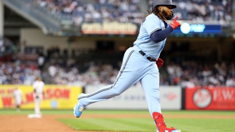 Vladimir Guerrero Jr. tras su cuadrangular ante los Yankees