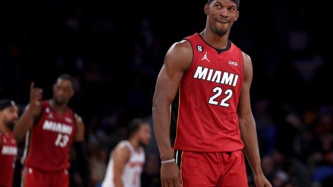 Jimmy Butler fue la máxima figura del Heat ante Knicks.