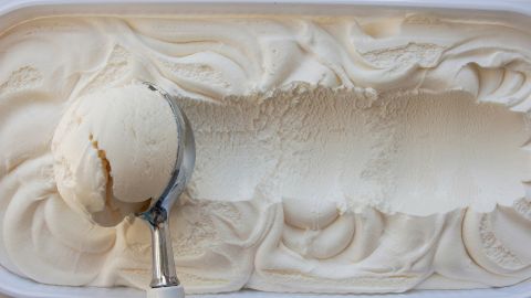 Helado de queso cottage