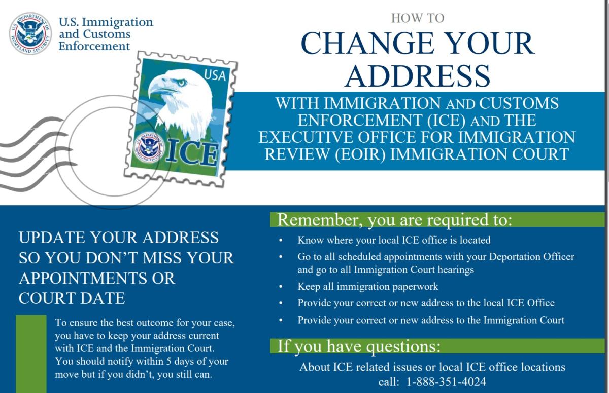 ICE facilitará a inmigrantes en proceso de deportación cambio de dirección  - El Diario NY